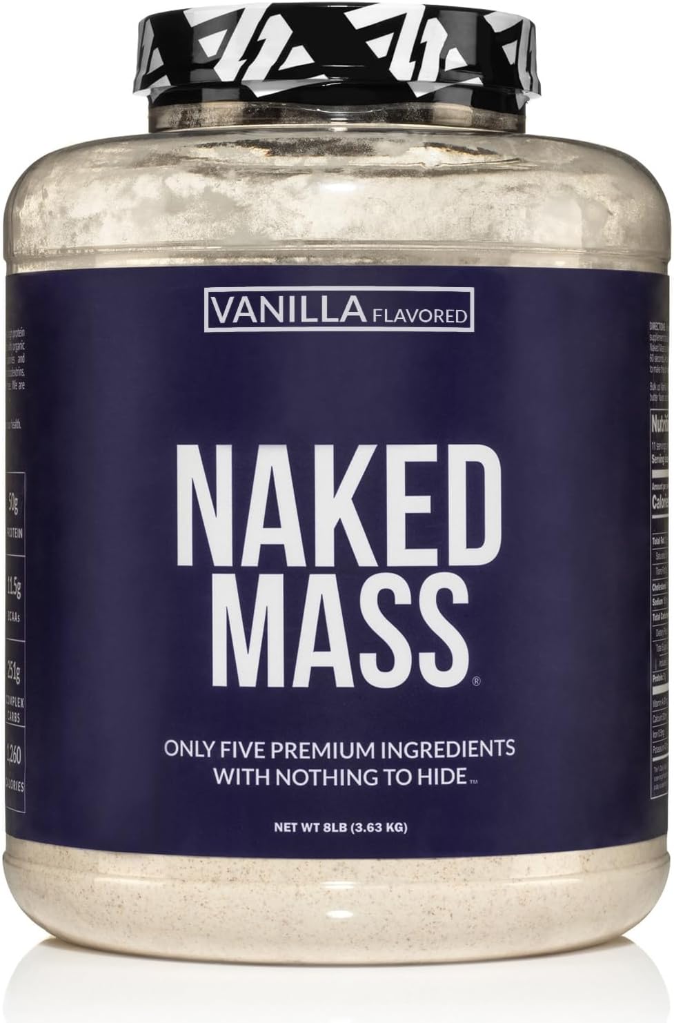 NAKED Vanilla Mass Gainer Protein Powder - 1,260 Calories