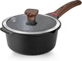 VINCHEF Nonstick Stockpot With Lid 4 Quart - Even Heating, Easy Clean