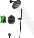 Black Shower Fixtures Matte Black Shower Faucet Set - Modern Rain