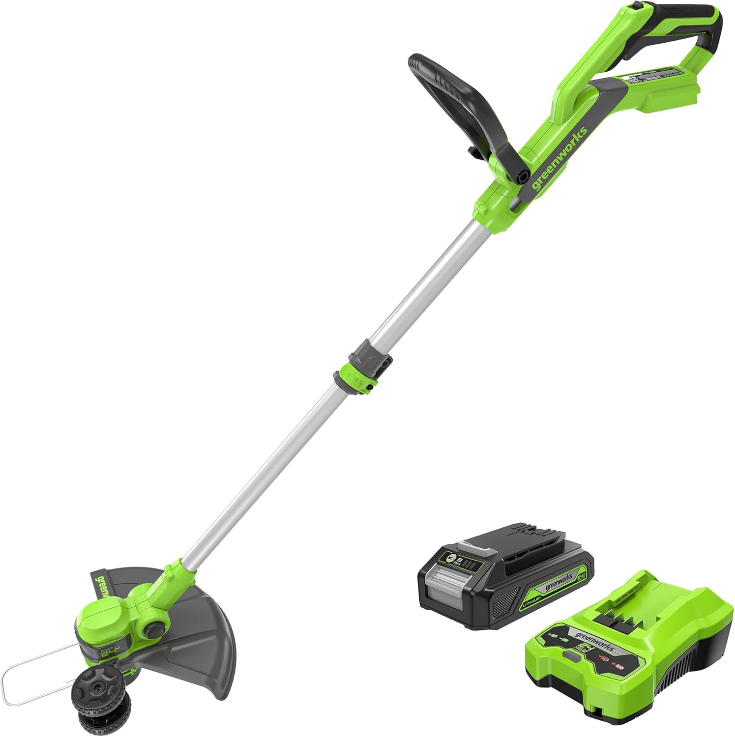 GreenWorks 24V Cordless String Trimmer/Edger for Easy Lawn Care