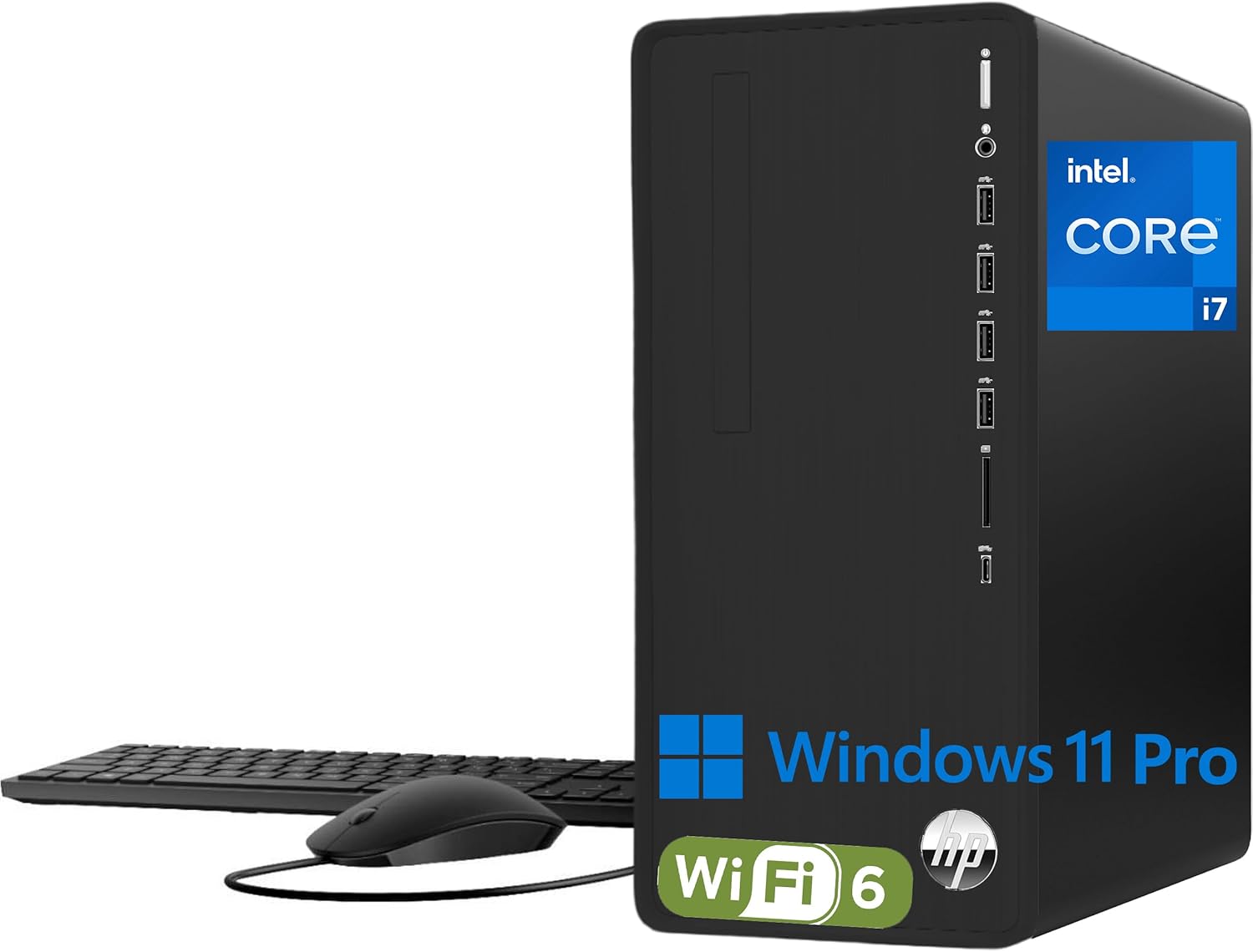 HP Pavilion Tower Desktop Computer with Intel i7-10700F Power
