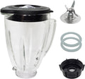 6 Cup Blender Glass Jar with Blade Replacement Kit - Fits Most Oster