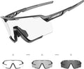 Photochromic Cycling Glasses Clear MTB Sunglasses - Adaptive Lenses