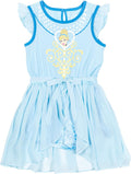 Disney Princess Girls Romper With Skirt Overlay - Cute Sleeveless big