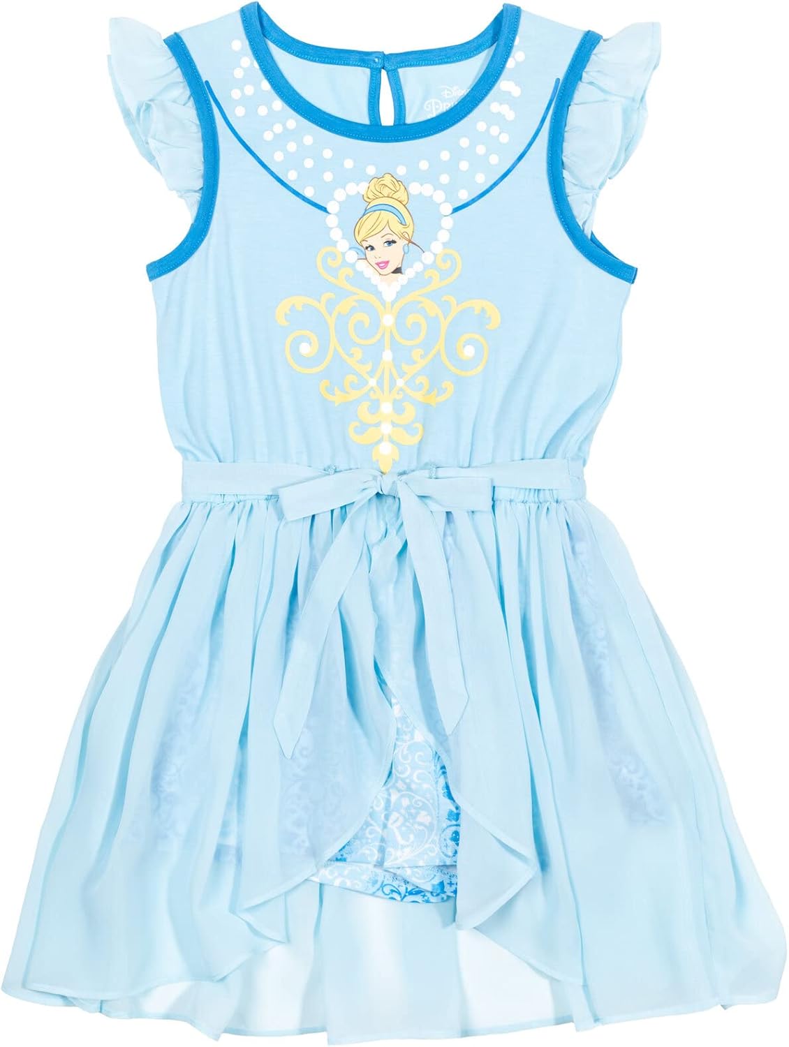 Disney Princess Girls Romper with Skirt Overlay for Kids