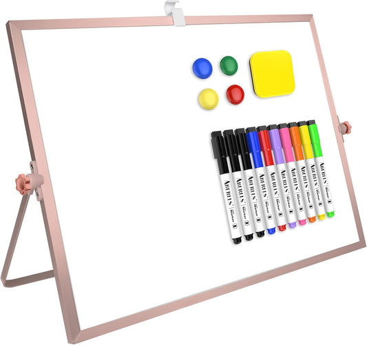 Portable Rose Gold Whiteboard Set for Home & Office