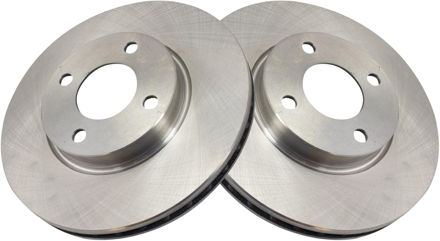 TRQ Front Brake Rotors Set Vented for Nissan Kicks and Versa