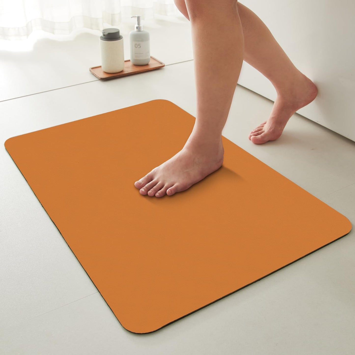 Quick Dry Bathroom Mat Non Slip Washable Thin Absorbent 36x48