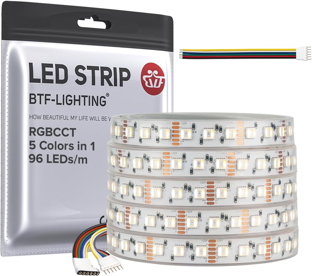 BTF-LIGHTING RGBCCT LED Tape Lights for Stunning Home Decor