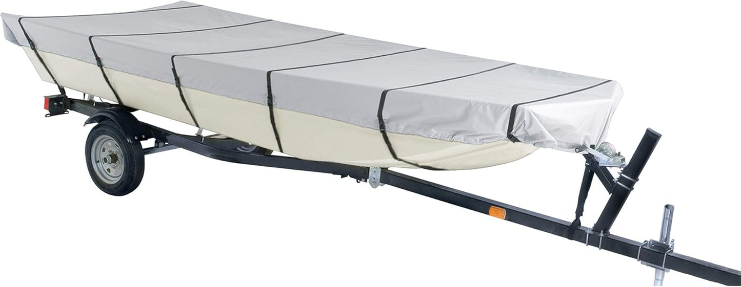 Heavy Duty Jon Boat Cover 16ft, Waterproof & UV Resistant