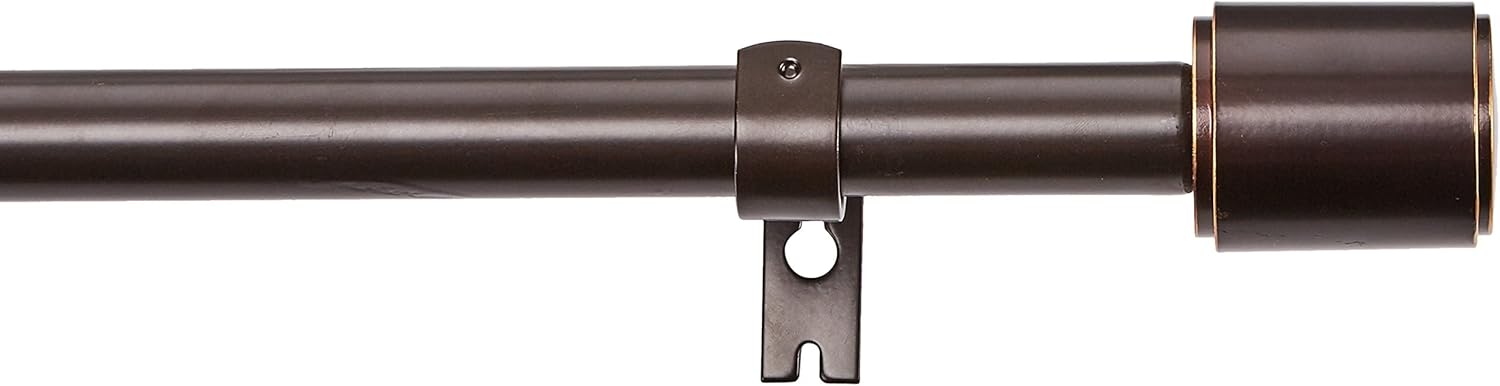 Adjustable Bronze Curtain Rods 72-144 by  Basics