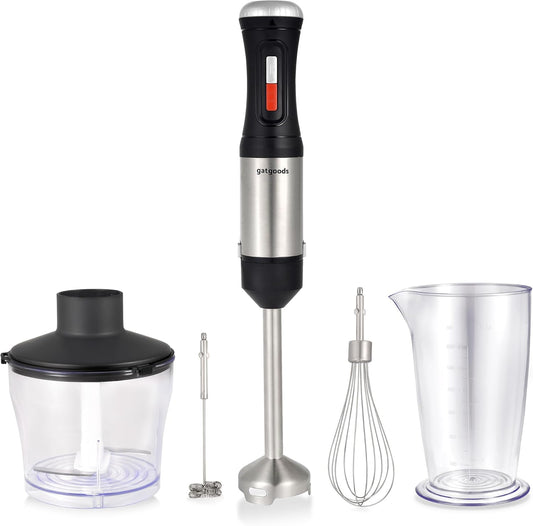 Corded Immersion Blender - Turbo Speed & Versatile Attachments by GATGOODS