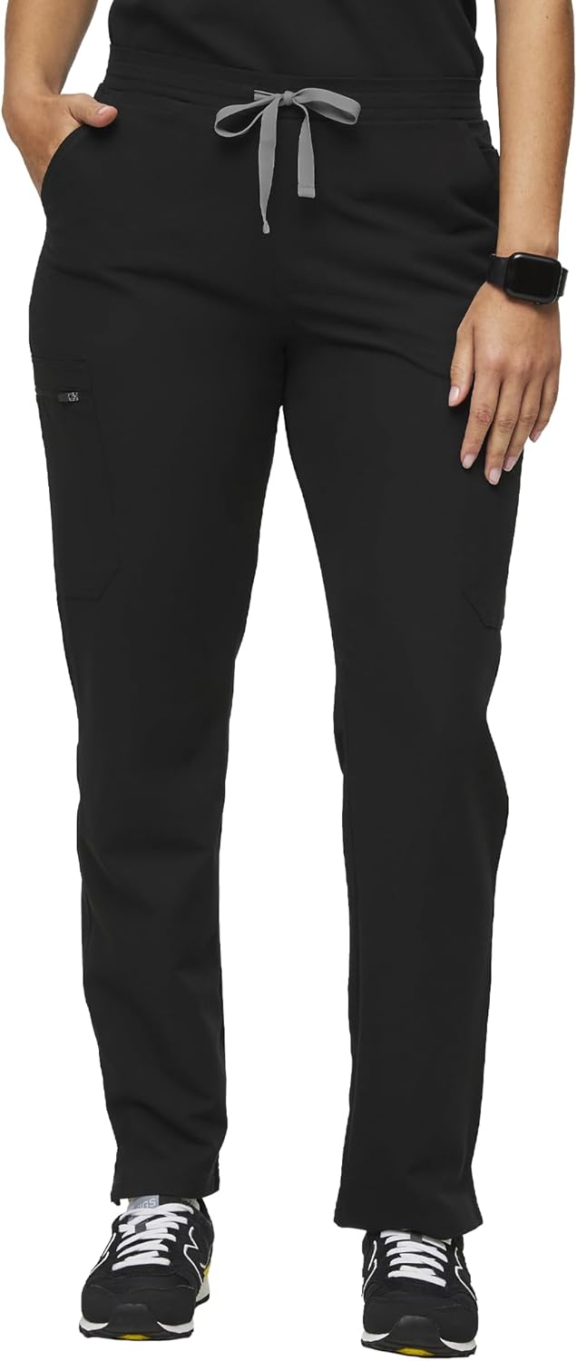 FIGS YOLA Skinny Scrub Pants for Women with 11 Pockets