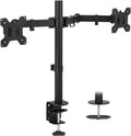 Dual Monitor Mount with Adjustable Arms for 17 to 27 Inch Screens