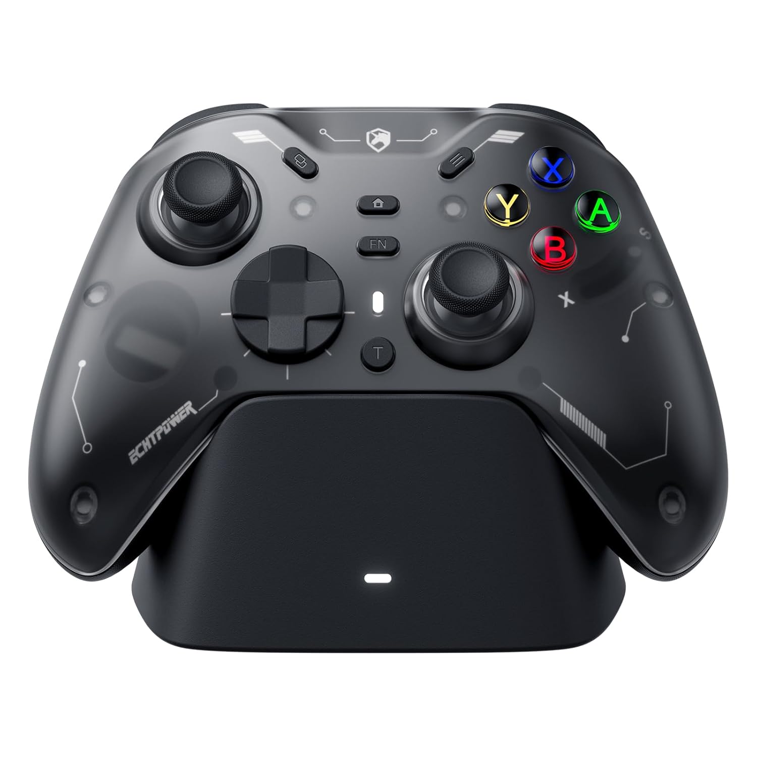 ECHTPower Wireless PC Controller with TMR Joysticks for Gaming