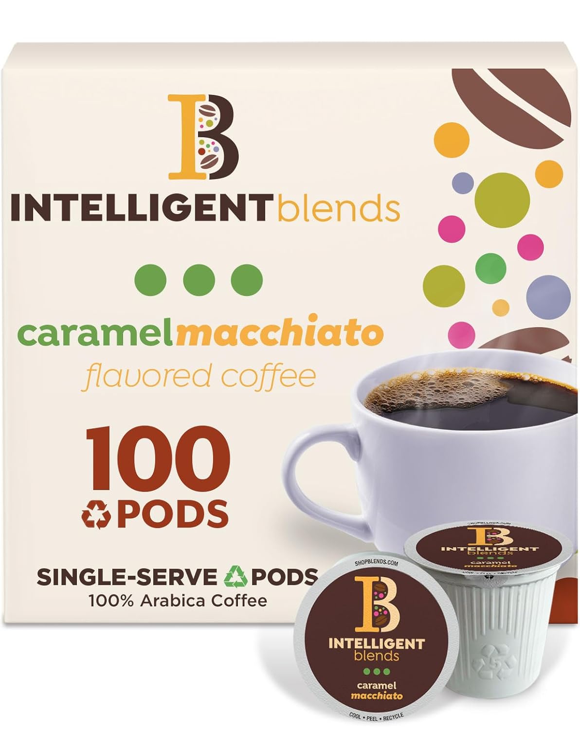 Intelligent Blends Caramel Macchiato Coffee Pods for Keurig