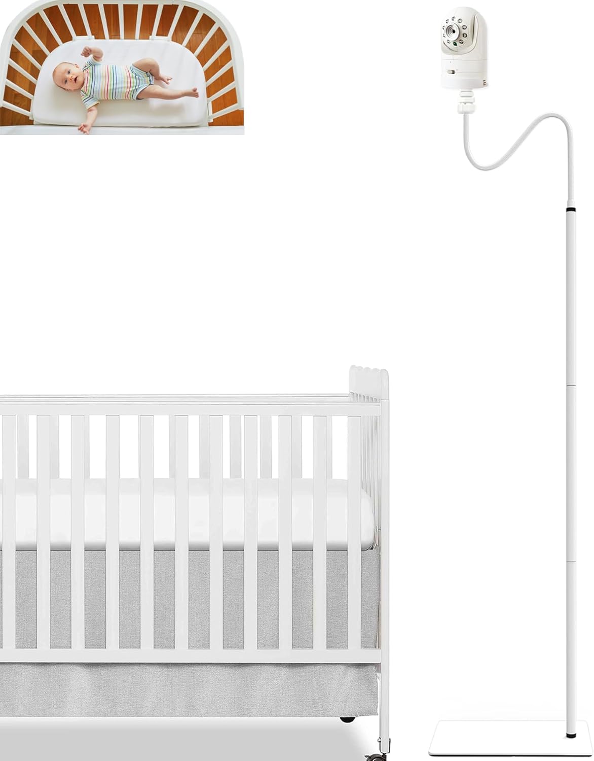 Flexible Baby Monitor Floor Stand Mount for Optics DXR-8 Pro