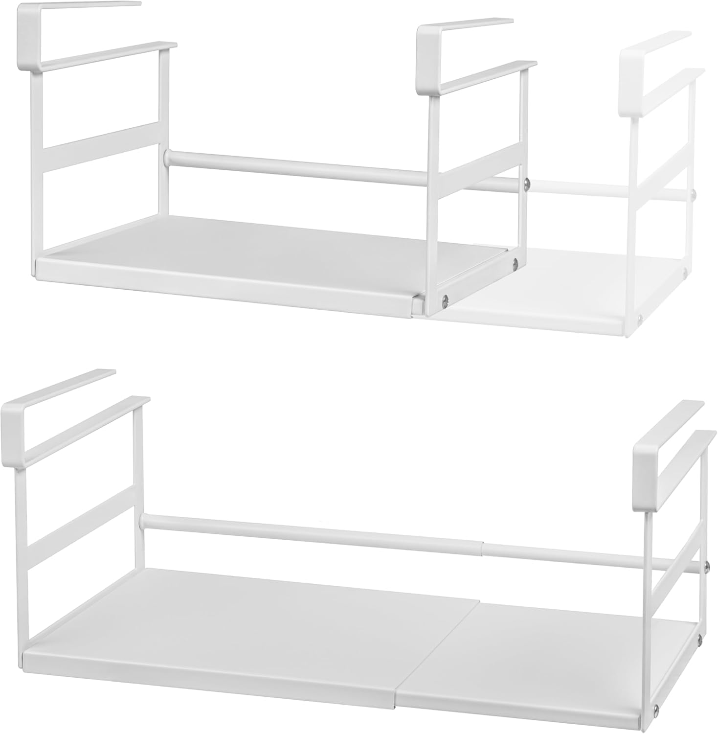 Under Shelf Storage Basket 2 Pack Heavy-Duty Organizer Solution