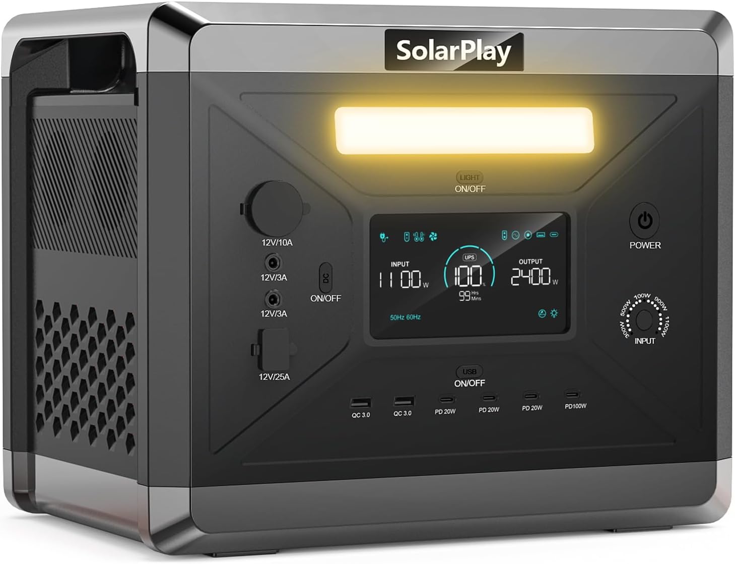 2400W Portable Solar Generator: Fast Charging, Reliable Home & Outdoor Backup