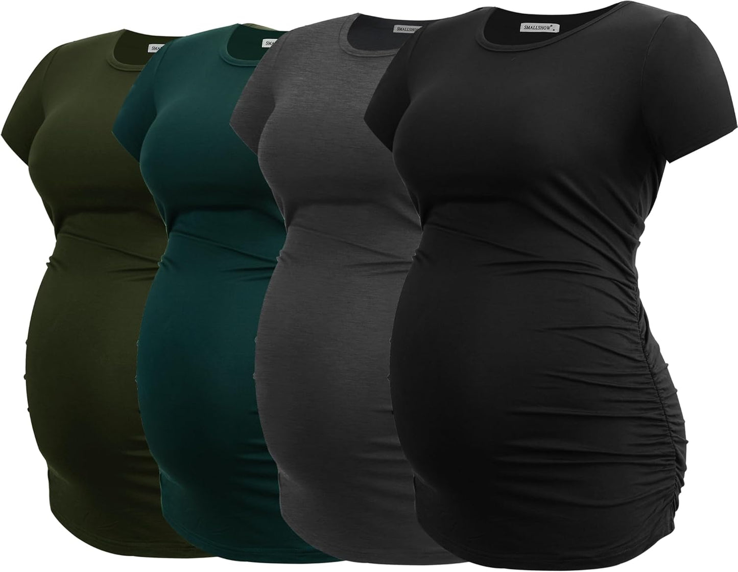 Smallshow Women's Maternity Shirts for Comfortable Pregnancy Wear