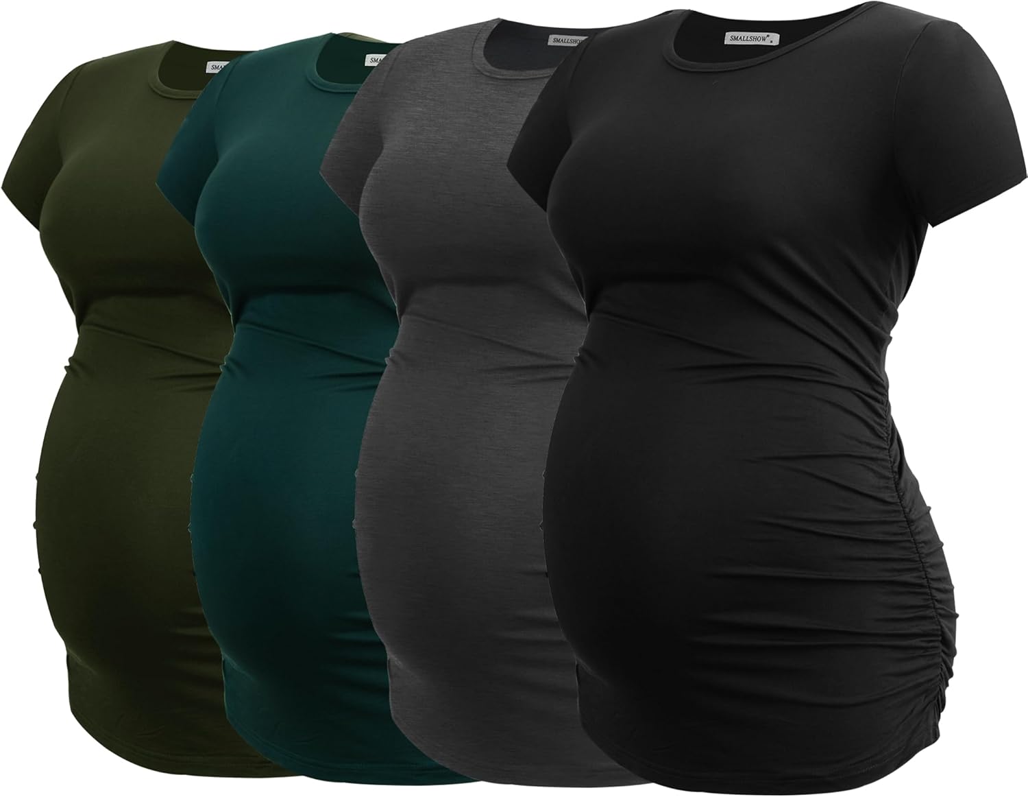 Smallshow Women's Maternity Shirts for Comfortable Pregnancy Wear
