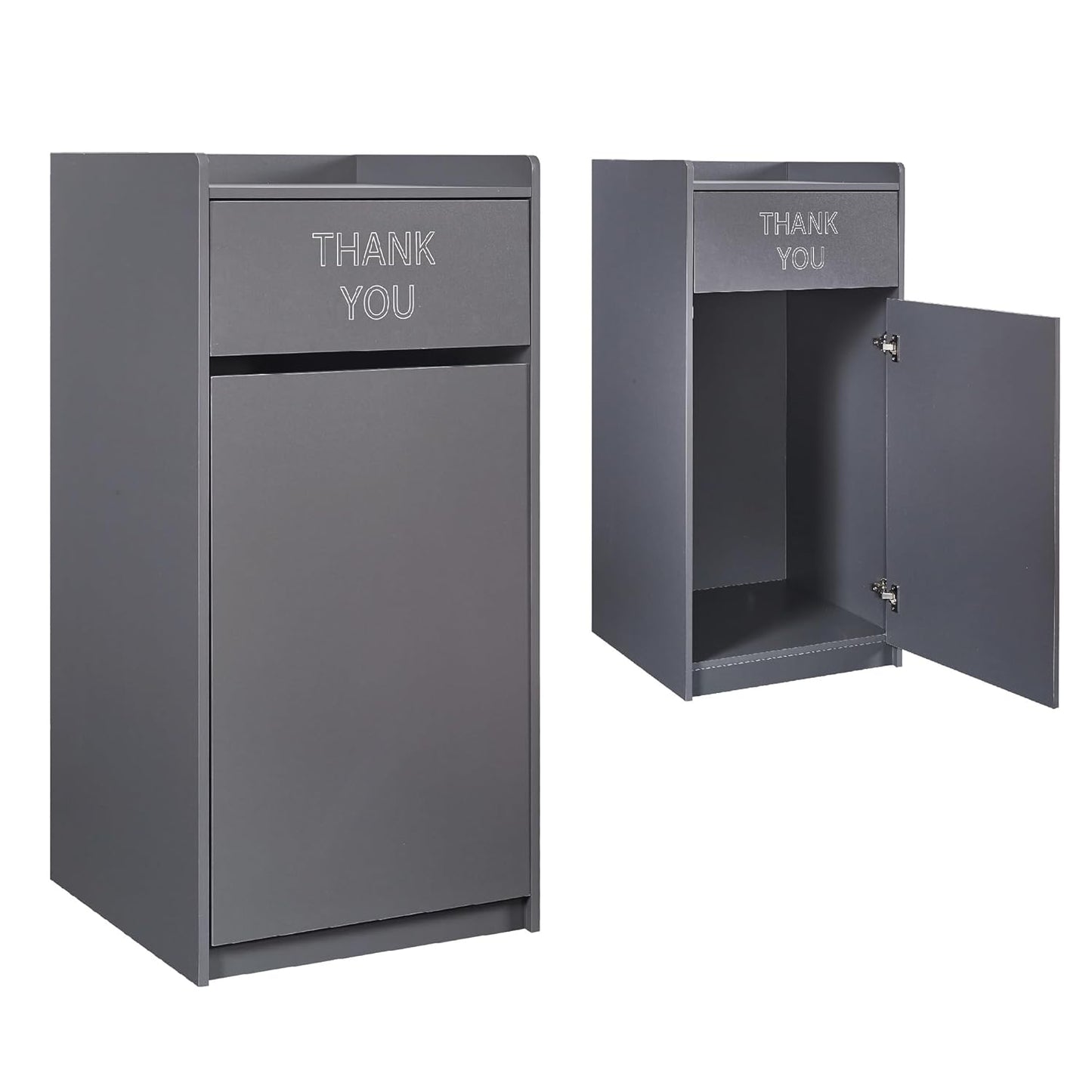 Commercial Trash Can Cabinet for Restaurants and Cafeterias