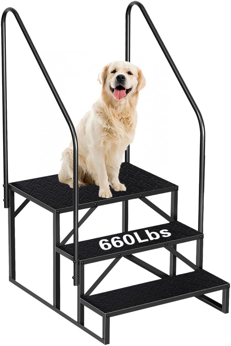 RV Steps with Handrails for Safe and Easy Access to Trailers