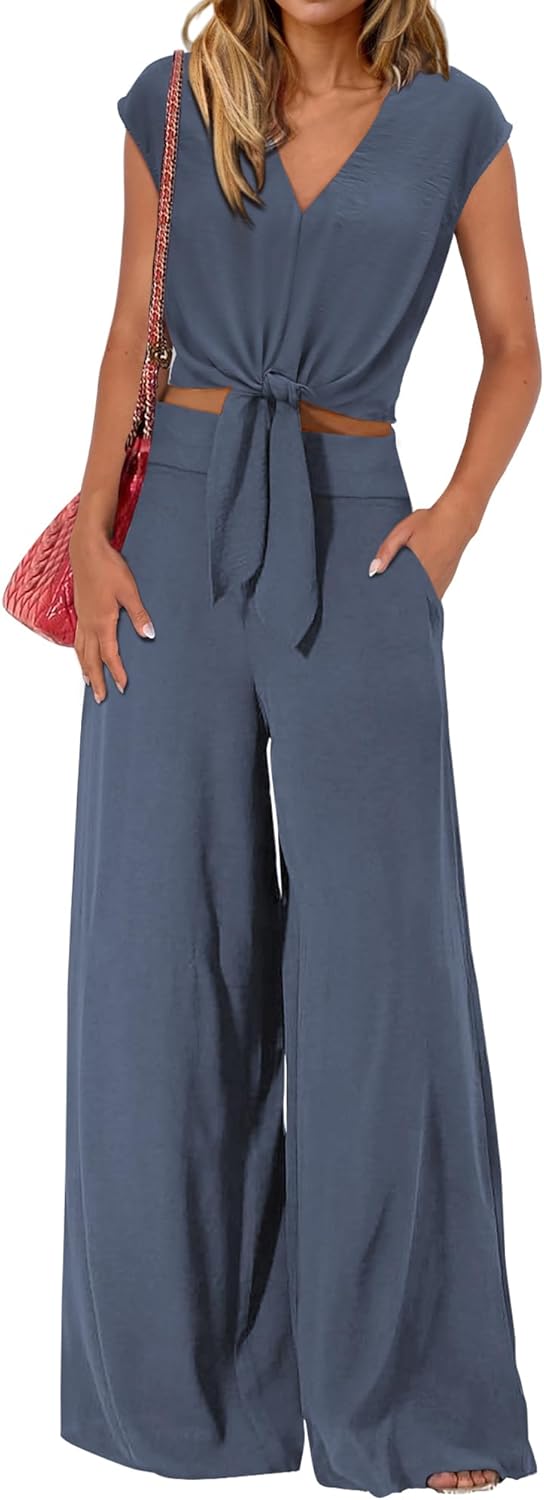 PRETTYGARDEN Women's Summer 2 Piece Outfits for Casual Style