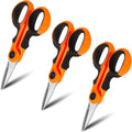 Fishing Line Scissors Braided Line Cutters 3 Pack - Heavy Duty Orange
