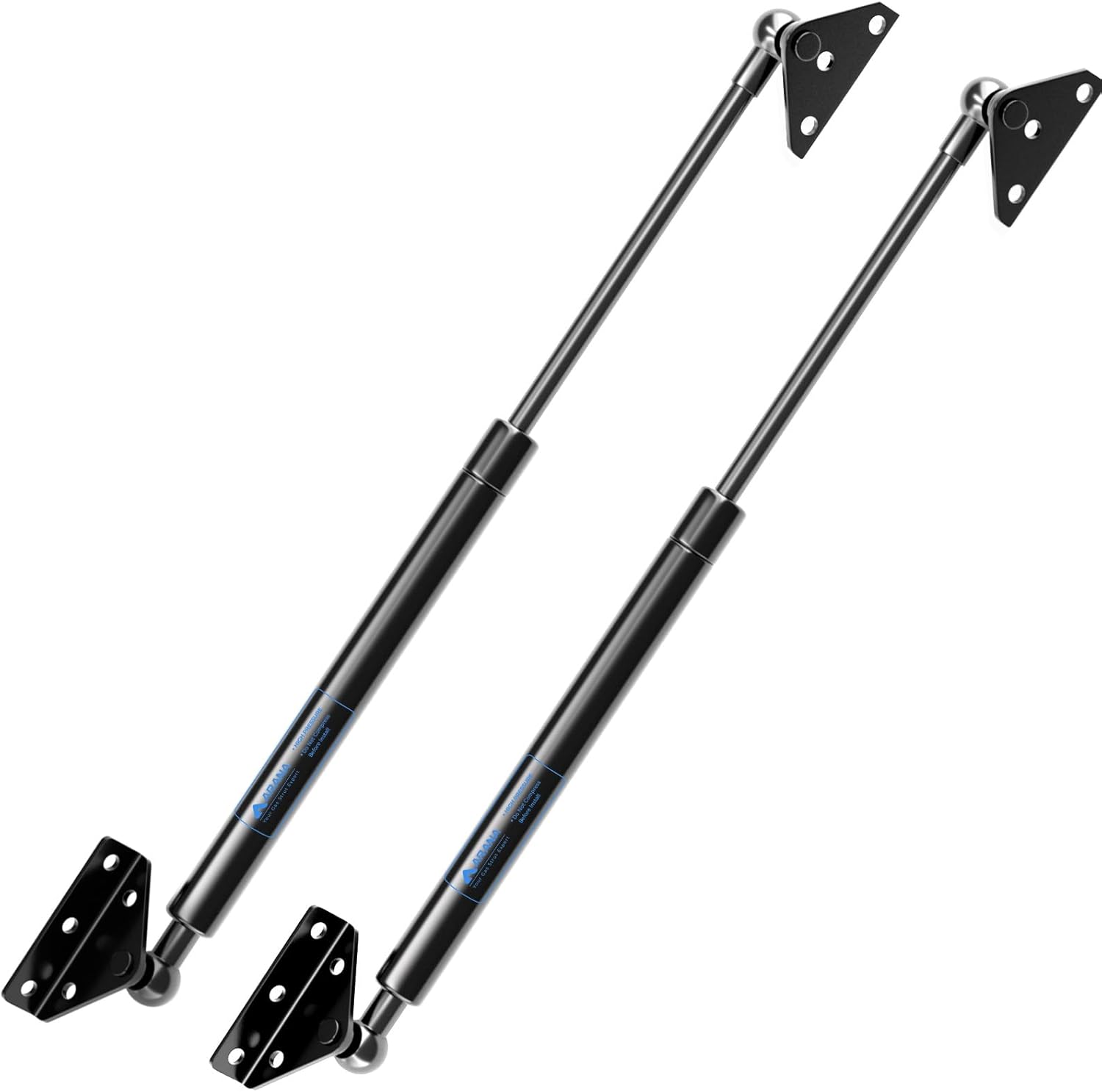 ARANA 25 Inch Gas Struts for Heavy Lid Support - 100 lbs