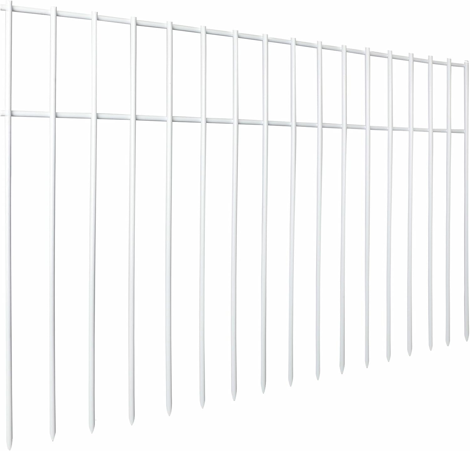 Adavin White Animal Barrier Fence for Dogs and Rabbits, 30 Ft