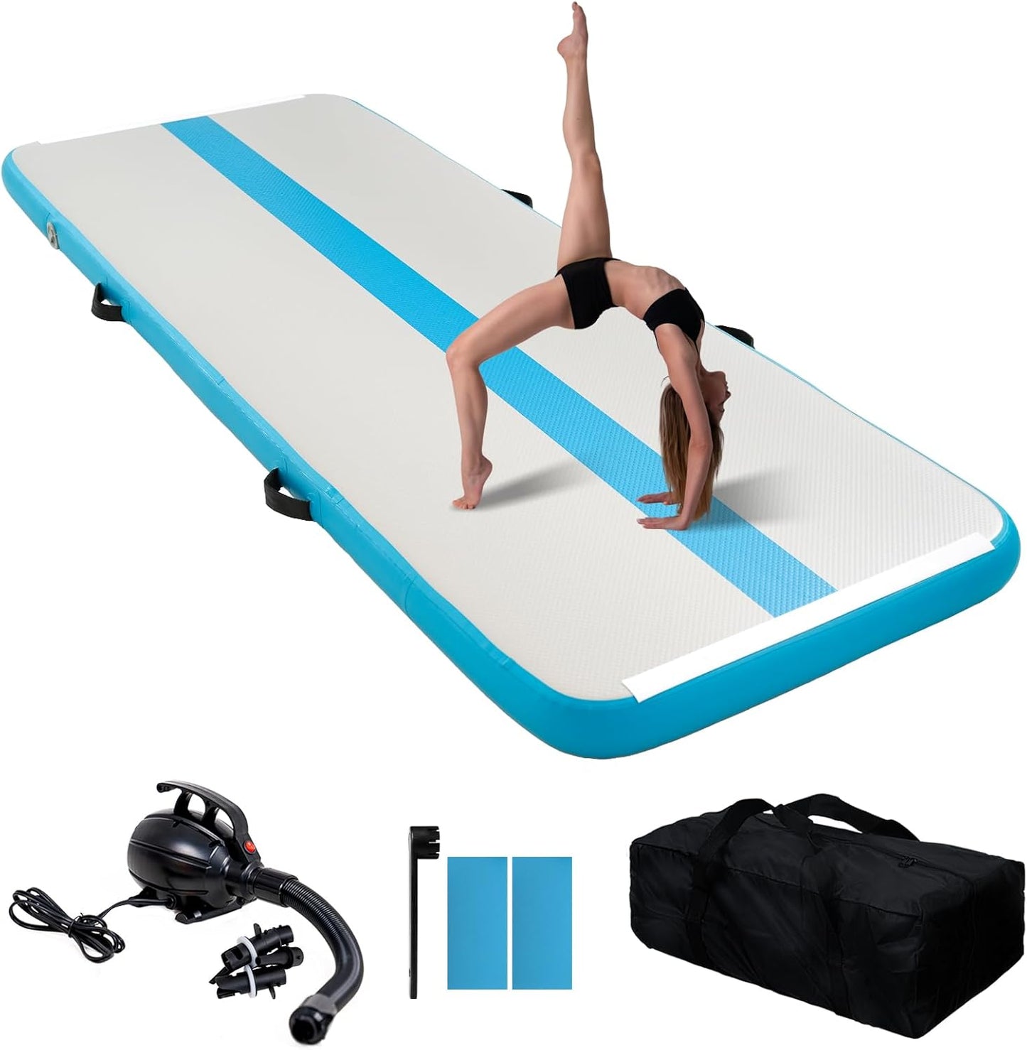 FunWater Inflatable Gymnastics Mat for Home Training and Fun