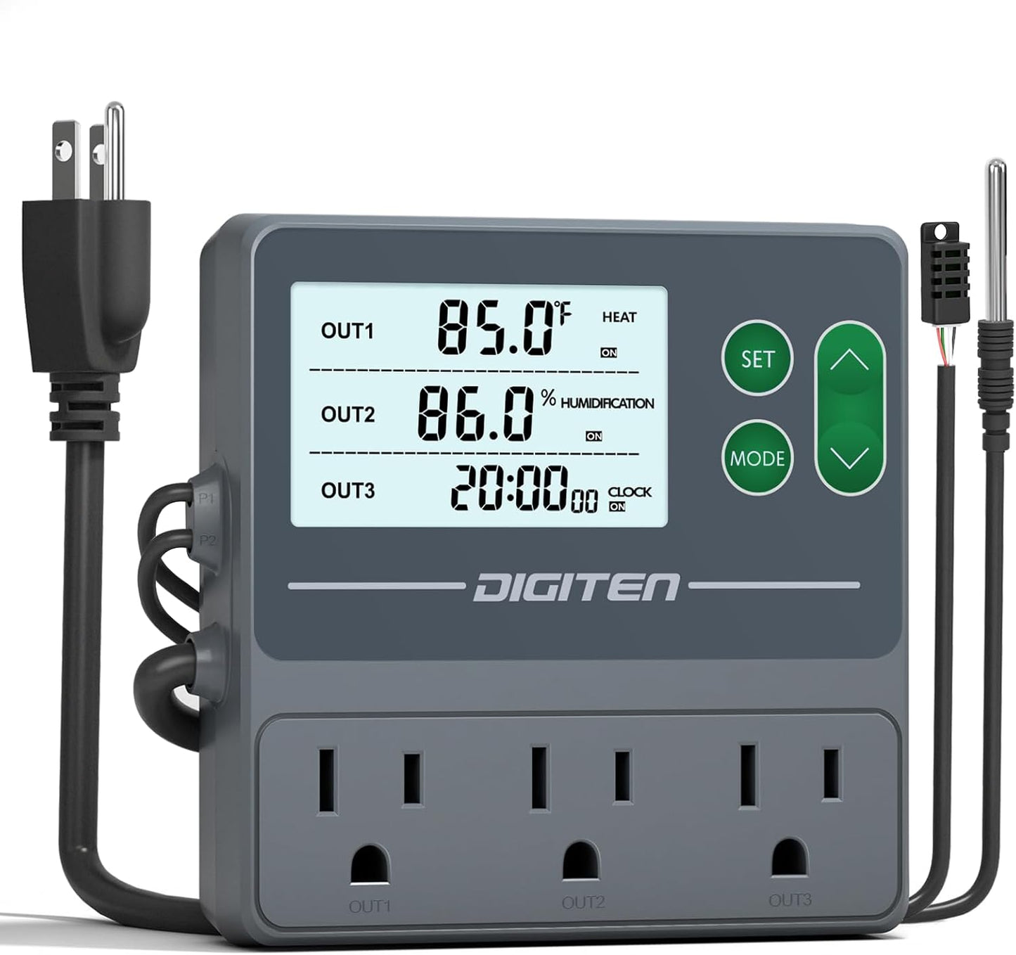 DIGITEN Temperature and Humidity Controller for Reptiles and Plants