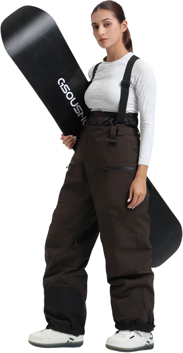 GSOU SNOW Womens Baggy Snowboard Pants for Winter Sports
