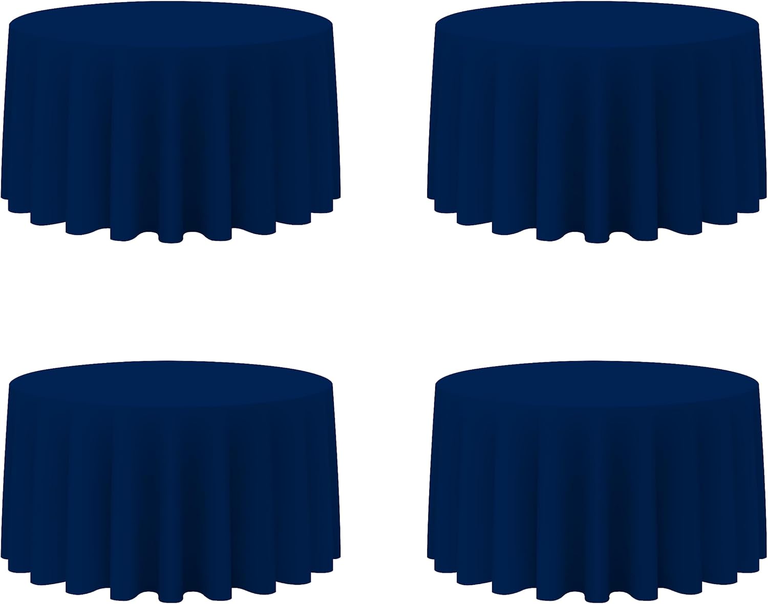 Navy Blue Round Tablecloths 120 Inch for Elegant Events