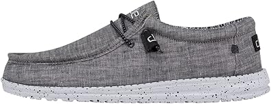 Hey Dude Men's Wally Chambray Slip On Shoes for Comfort