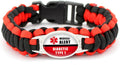 LF Paracord Diabetic Medical Alert Bracelet - Outdoor First Aid