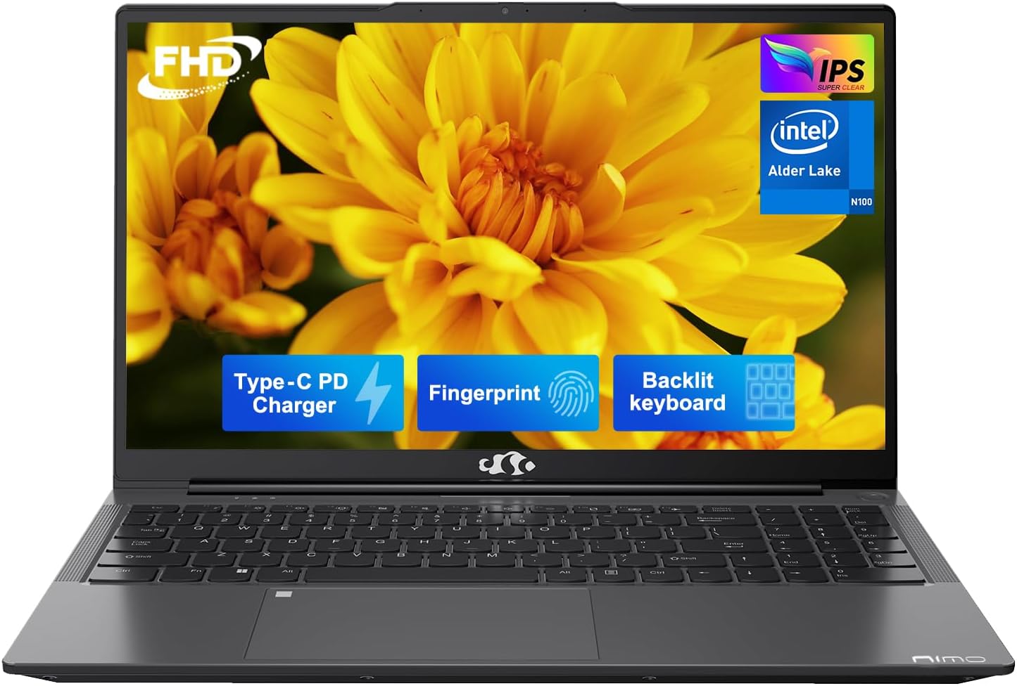NIMO 15.6 FHD Laptop with Intel Pentium N100 and 8GB RAM