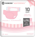 SUNKISS Masterpiece Adult Diapers with Tabs for Comfort and Fit