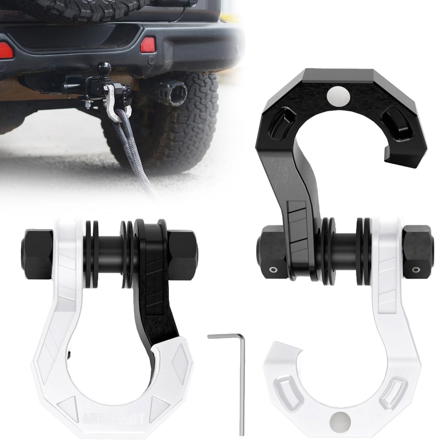 3/4in D Ring Separate Shackles for Heavy Duty Towing Needs