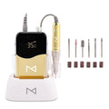 Gold Coreless Nail Drill Machine 2-in-1 - Cordless 35000 RPM
