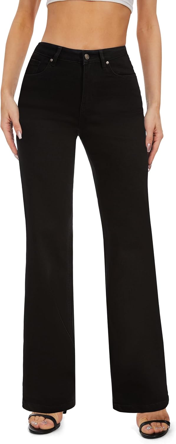 FLYING BANANA Women's High Waisted Wide Leg Baggy Denim Jeans