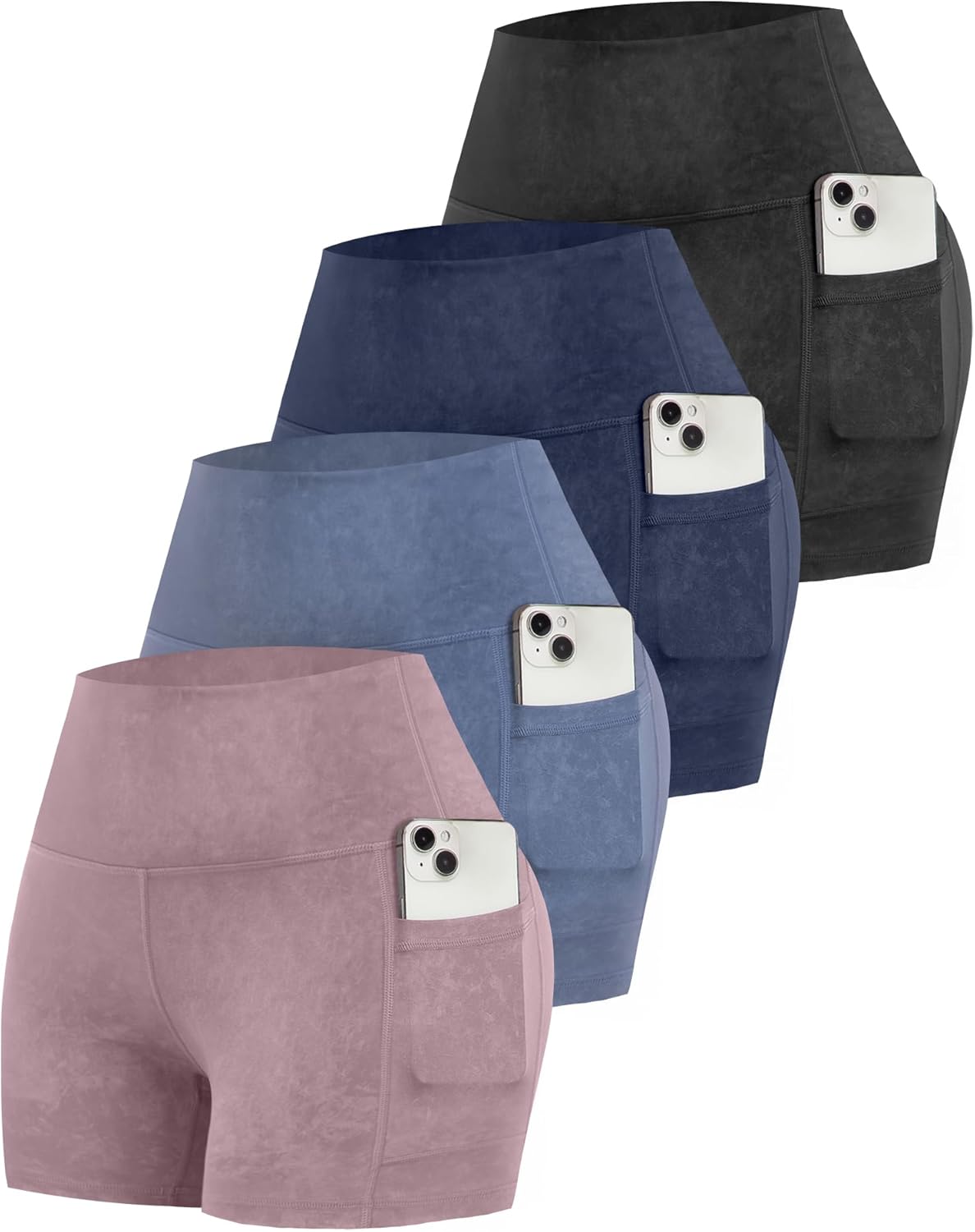 CHRLEISURE Womens Biker Yoga Shorts: High Waisted Comfort