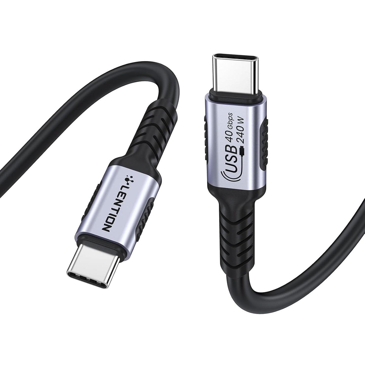 LENTION Fast 1FT USB 4 Data Cable: 40Gbps Speed