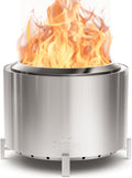 27 Inch Stainless Steel Smokeless Fire Pit for Outdoor Fun
