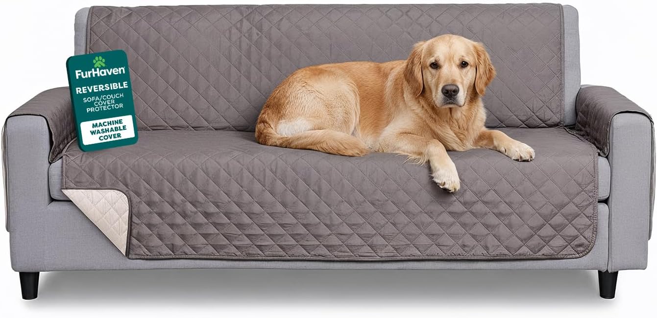 FurHaven Water-Resistant Sofa Cover for Pets - Gray/Mist Style