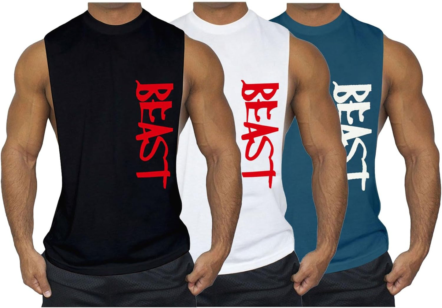 Beast Mode Muscle Tee Duo by CUIFUTANG