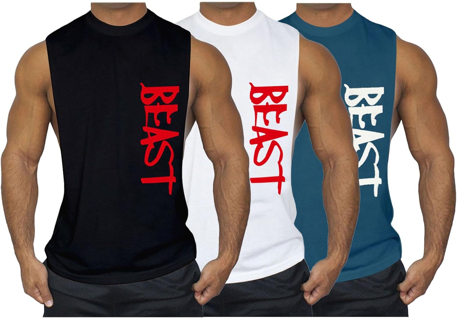 Beast Mode Muscle Tee Duo by CUIFUTANG