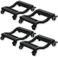 Car Dolly Set of 4 - 6,800 lb Capacity Vehicle Mover - Stainless Steel