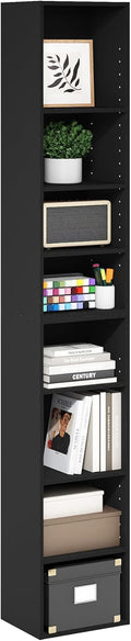 Furinno Pasir 8-Tier Open Shelf Bookcase Blackwood - Tall Space Saver